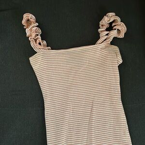 Striped Reformation Bodysuit